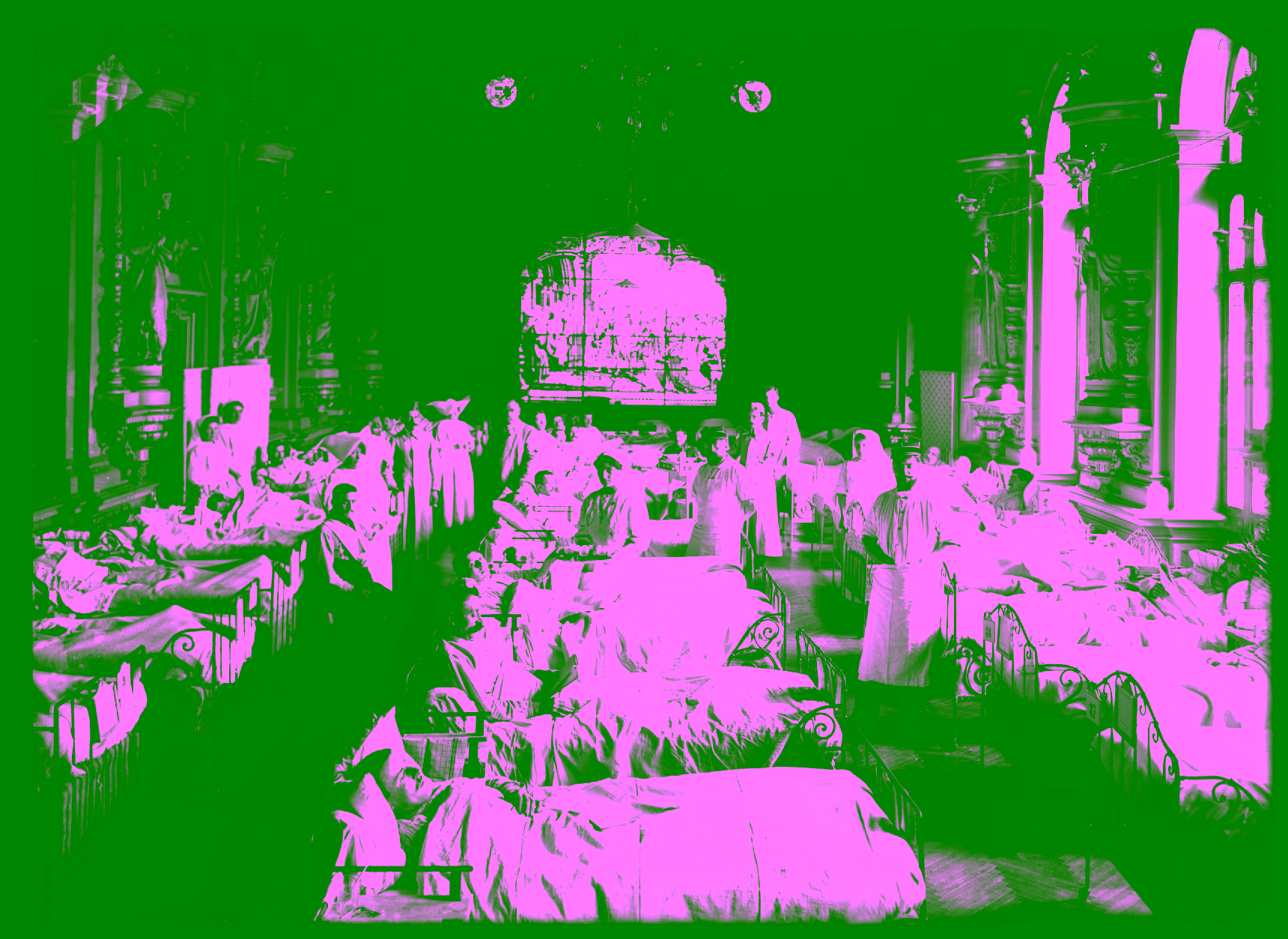 alais Bénédictine converted into a military hospital during the First World War.